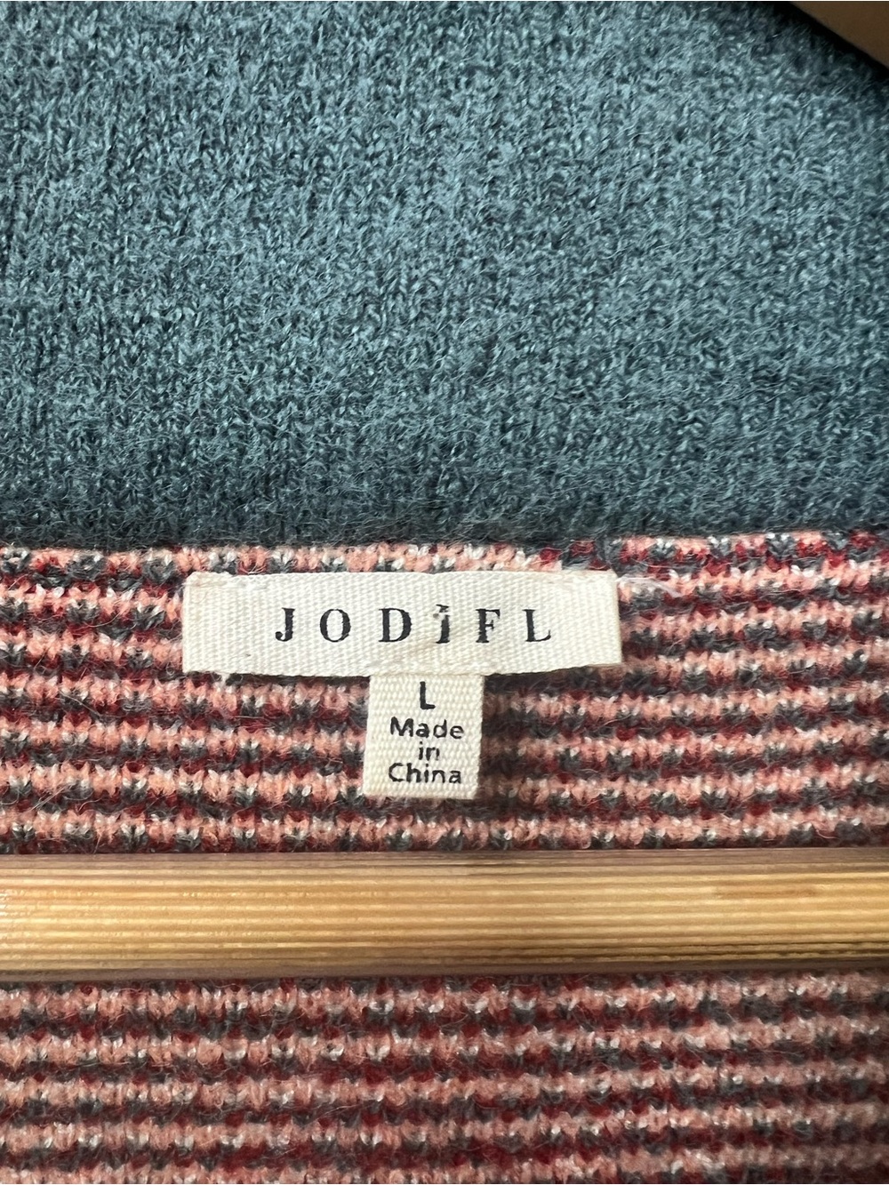 Jodifl Southwestern Fringe Cardigan Duster Large Boho Aztec Open Front Pockets - Picture 5 of 5